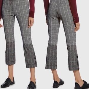 Derek Lam 10 NWOT Crosby Plaid Trouser Pants Crop Ankle